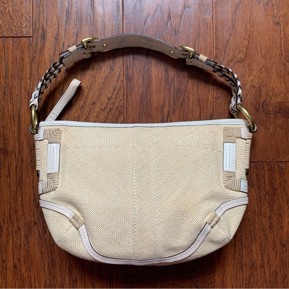 Vintage Coach Angora Raffia Leather Shoulder Bag - 2005 - Picture 11 of 11